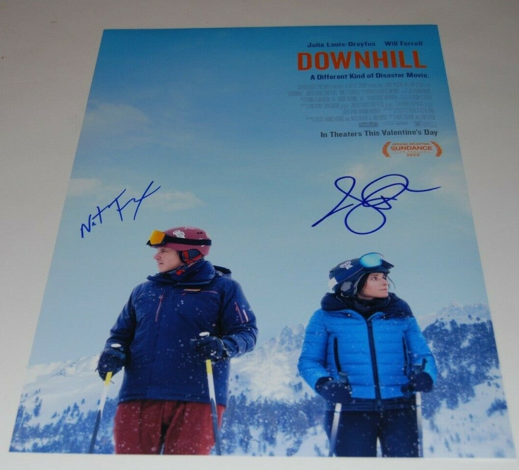 NAT FAXON & JIM RASH signed (DOWNHILL) 12X18 movie poster photo *PROOF* W/COA 