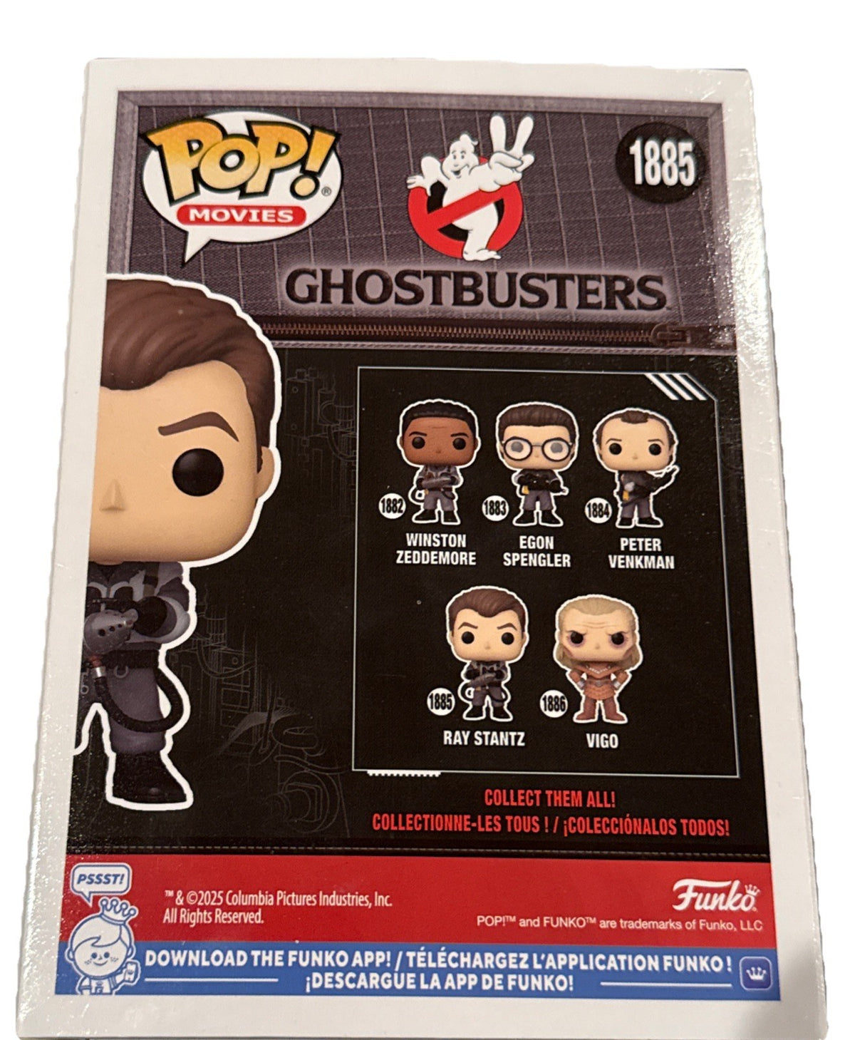 DAN AYKROYD signed (GHOSTBUSTERS) Ray Stantz Funko Pop #1885 BECKETT 3W041849
