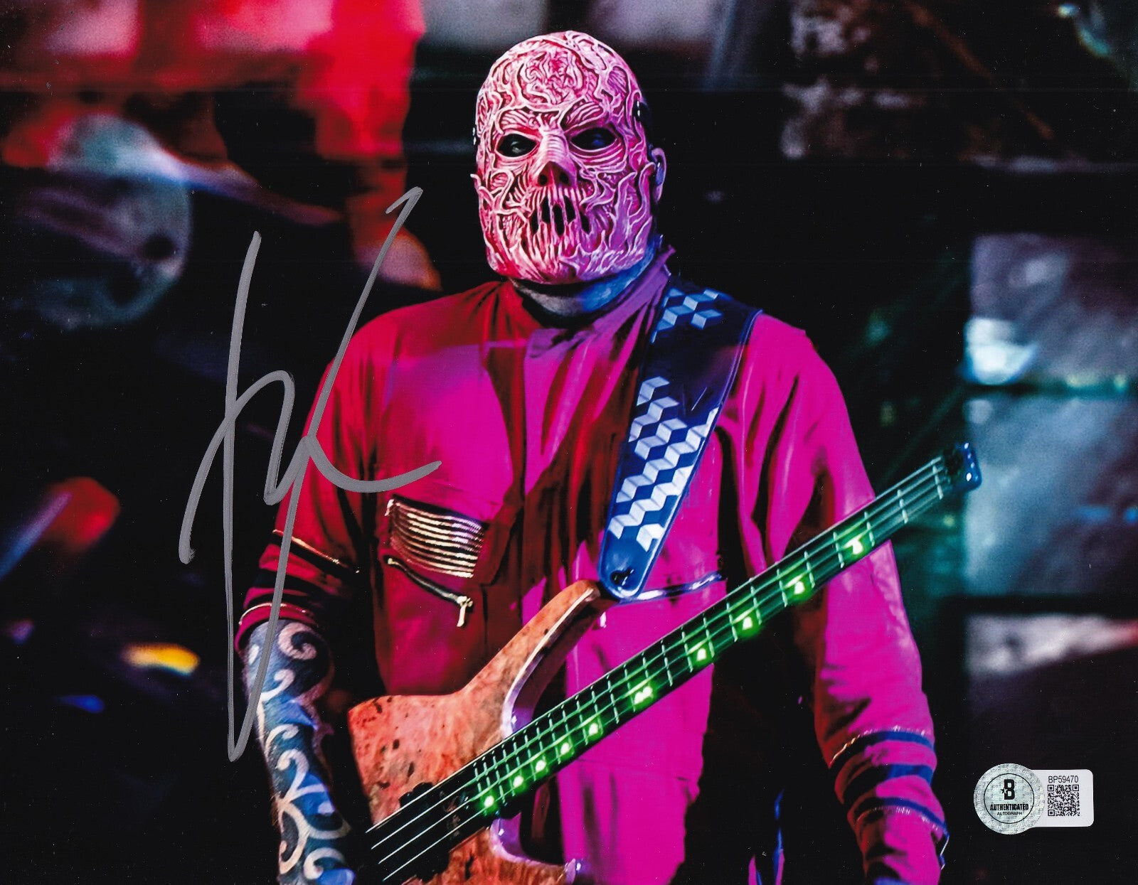 ALESSANDRO VENTURELLA signed (SLIPKNOT) VMAN music 8x10 photo BECKETT BP59470