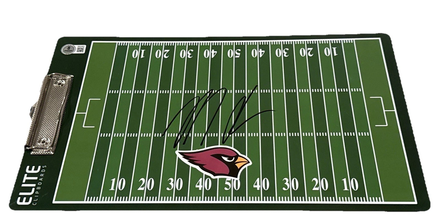 MIKE LAFLEUR signed  (ARIZONA CARDINALS) Coaches clipboard BECKETT BAS BW54032