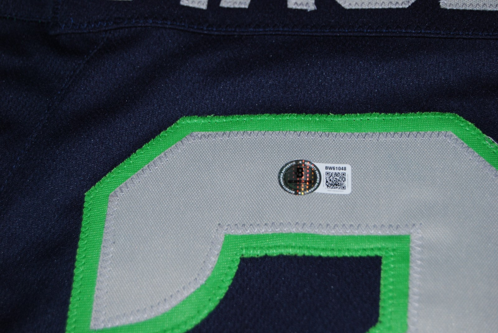 MIKE MACDONALD signed (SEATTLE SEAHAWKS) football jersey BECKETT BAS BW61048