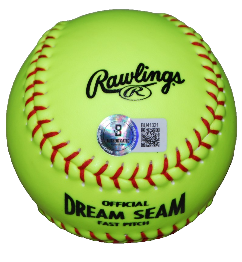 TIARE JENNINGS signed (VOLTS) OKLAHOMA SOONERS Softball 12" BECKETT BAS BU41321