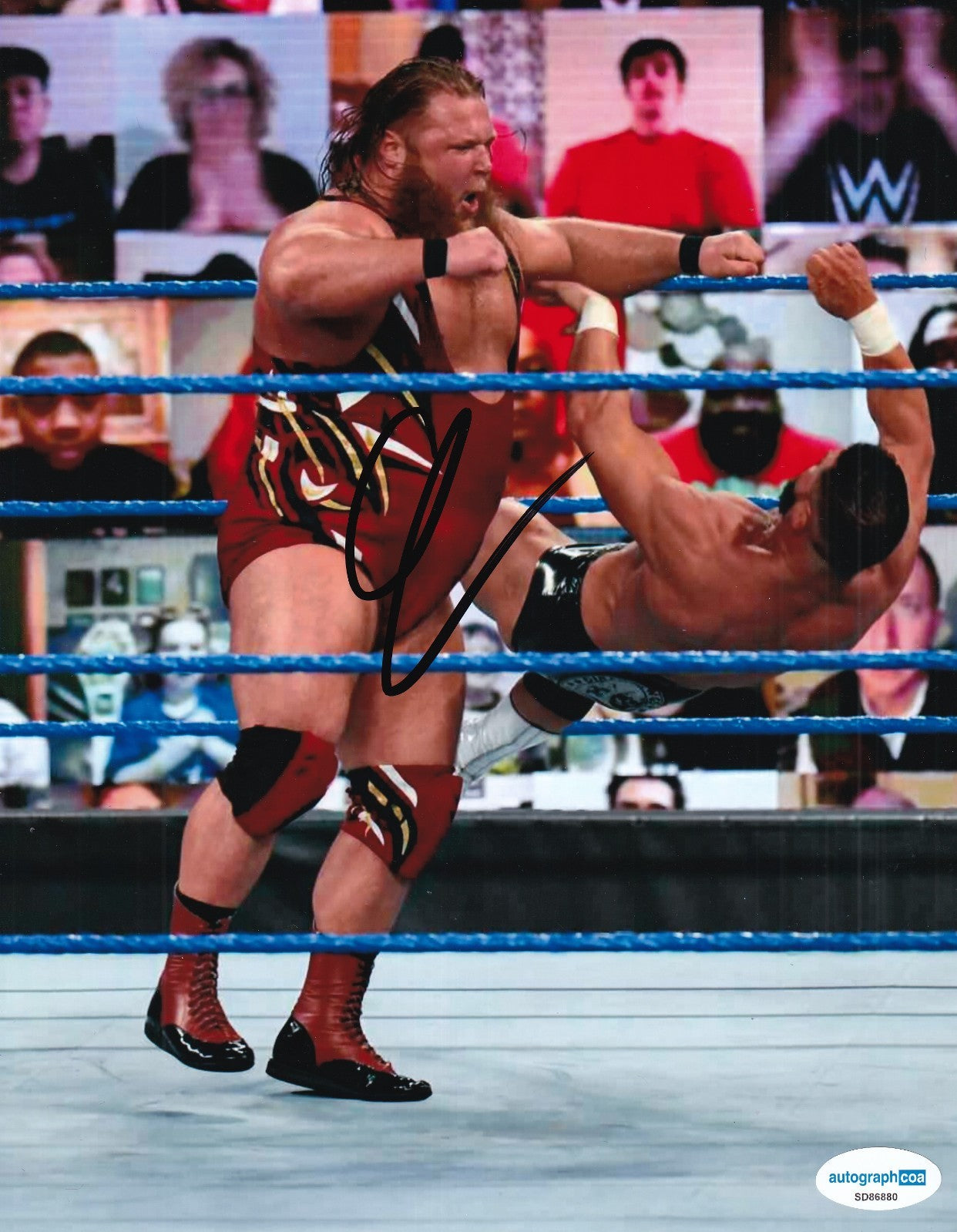 OTIS signed (WWE) WRESTLING Alpha Academy Smackdown 8X10 photo ACOA SD86880