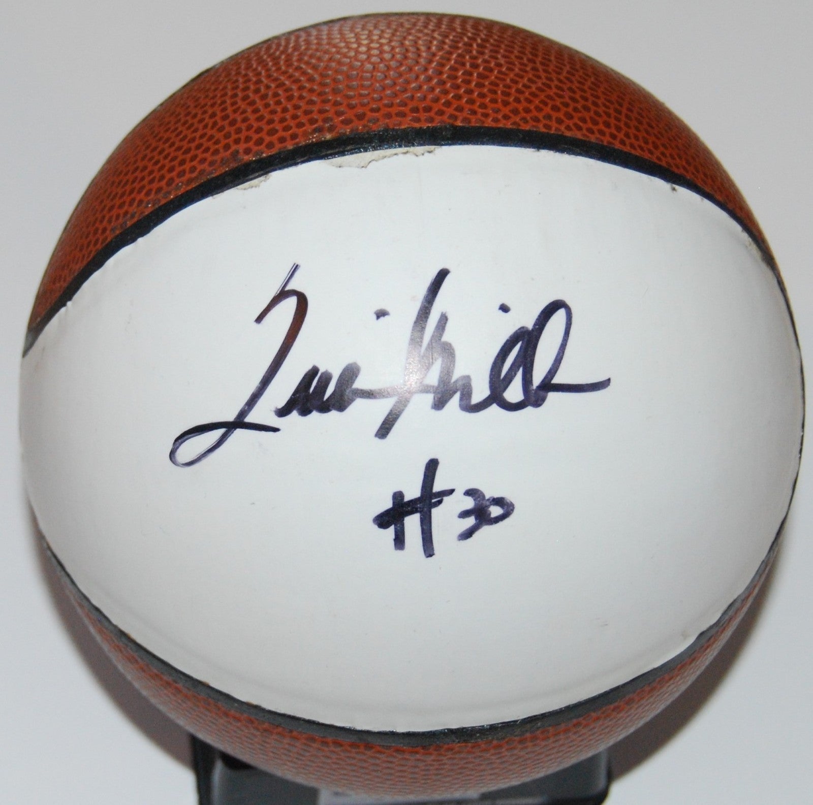 QUINCY MILLER signed (BAYLOR BEARS) mini basketball *BROSE BAMBERG* W/COA