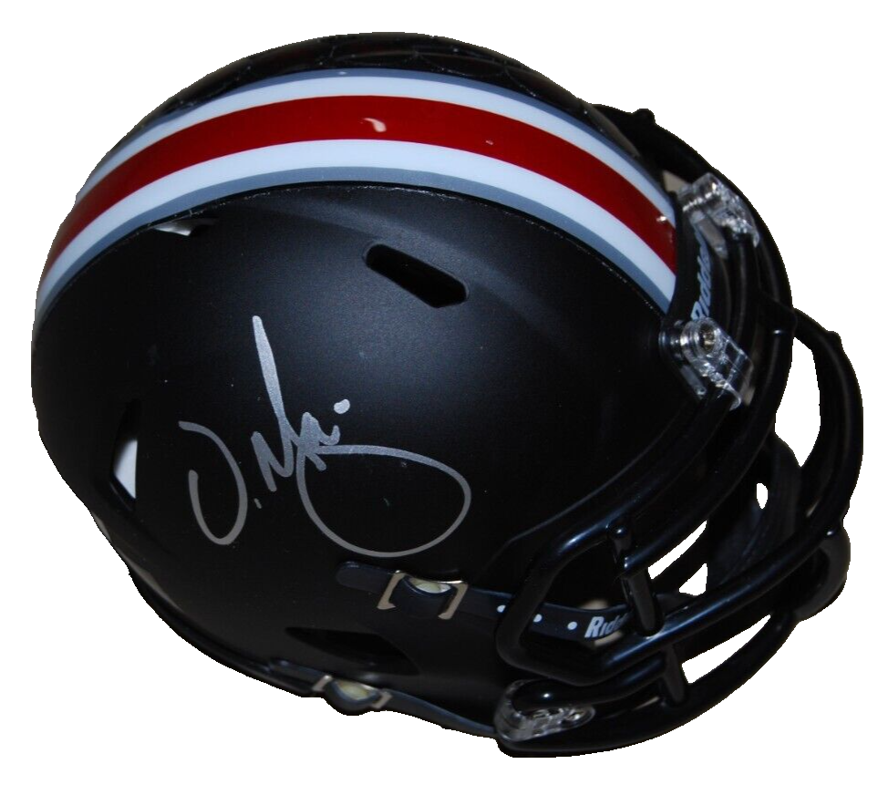 URBAN MEYER signed (OHIO STATE BUCKEYES) mini football helmet BECKETT BP89847