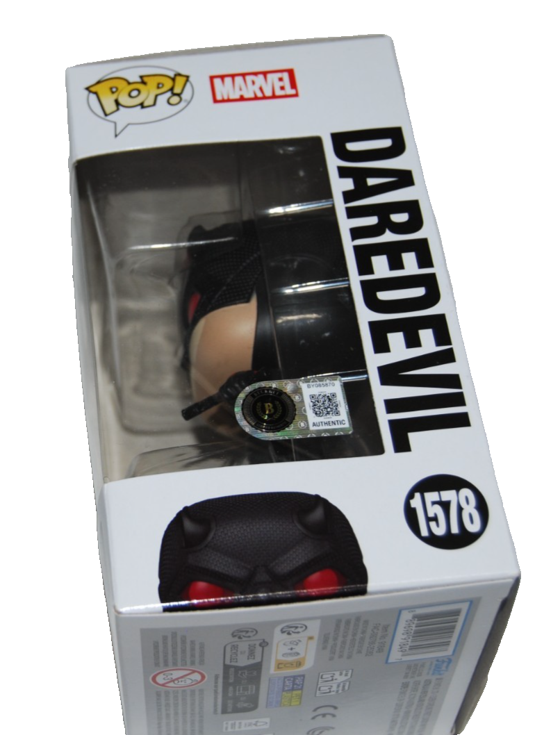 CHARLIE COX signed (DAREDEVIL) Born Again Funko Pop #1578 BECKETT BY085870