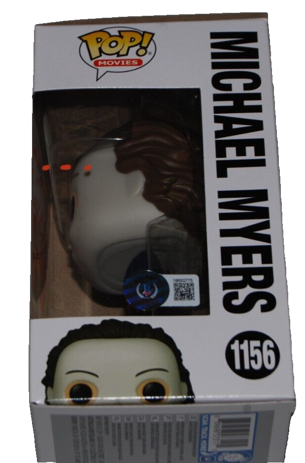NICK CASTLE & TOMMY LEE WALLACE signed (HALLOWEEN) Funko pop #1156 BAS 1W002775