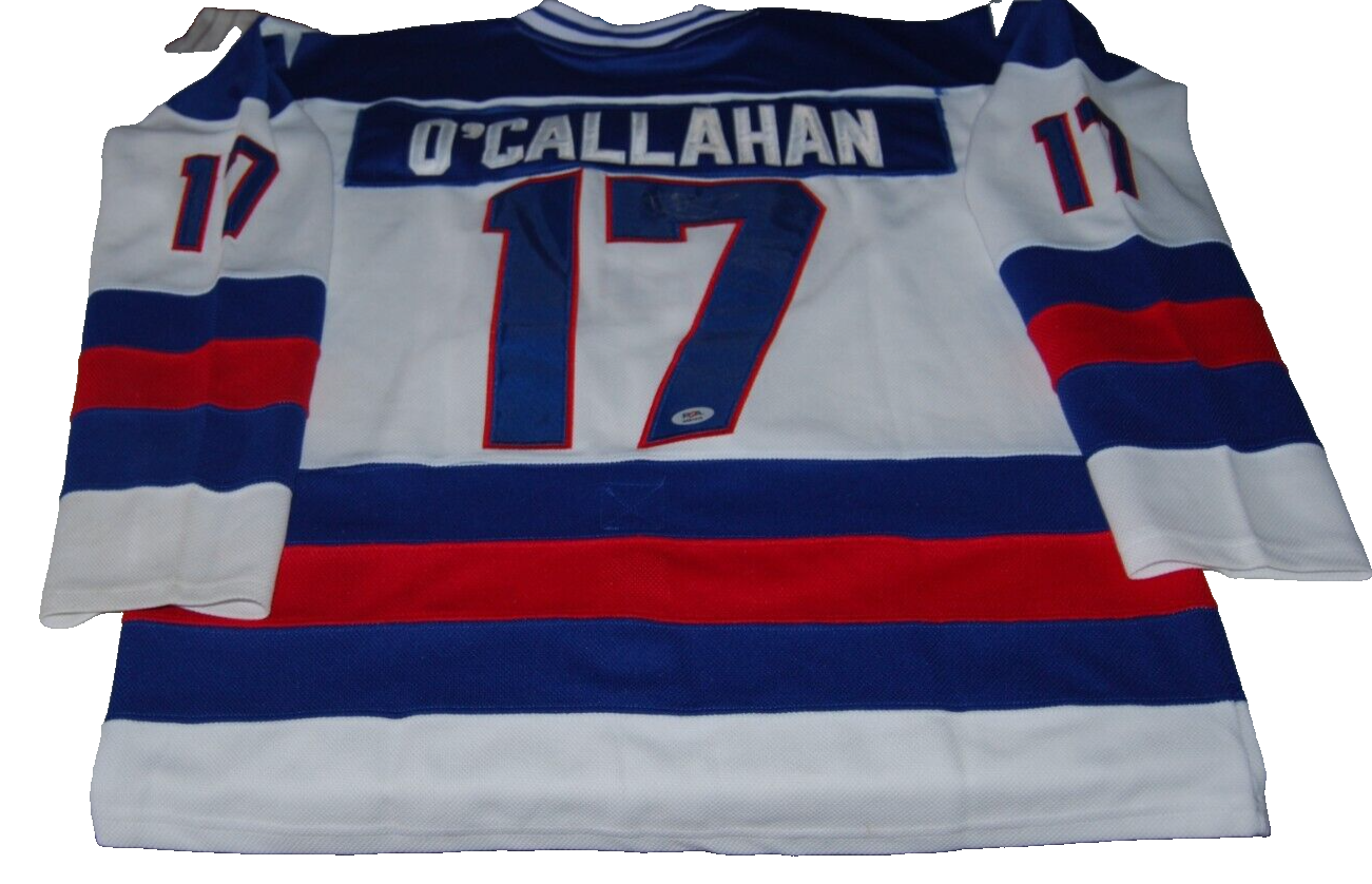 AL MICHAELS signed (1980 TEAM USA) Miracle signed hockey jersey PSA/DNA AN61410