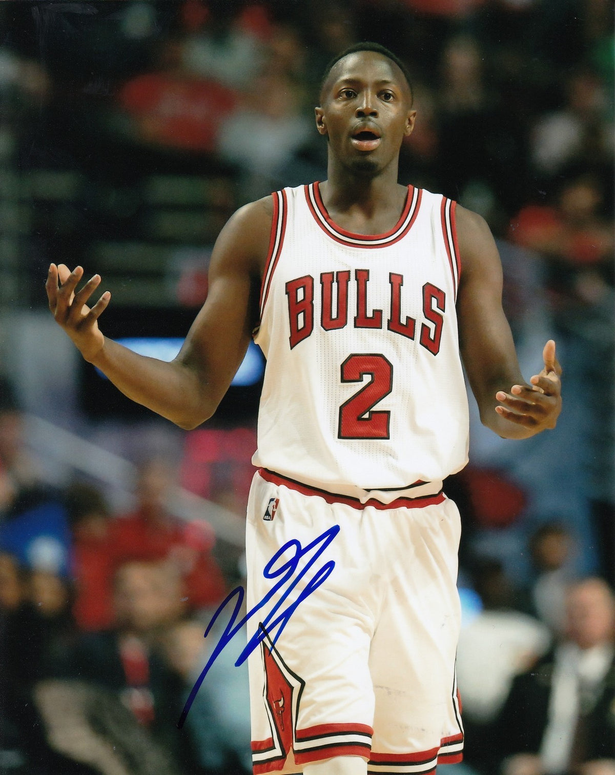 JERIAN GRANT signed (CHICAGO BULLS) autographed BASKETBALL 8X10 photo W/COA #1