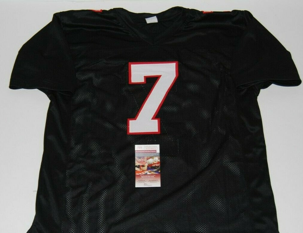 MICHAEL VICK signed (ATLANTA FALCONS) Custom Black football jersey JSA WITNESSED