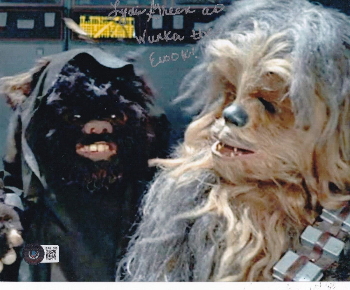 LYDIA GREEN signed (STAR WARS) Wunka the Ewok movie 8X10 photo BECKETT BF81588