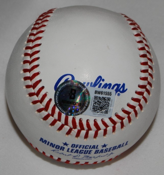 MIKE MONTGOMERY signed (CHICAGO CUBS) ML Minor League baseball BECKETT BW61555