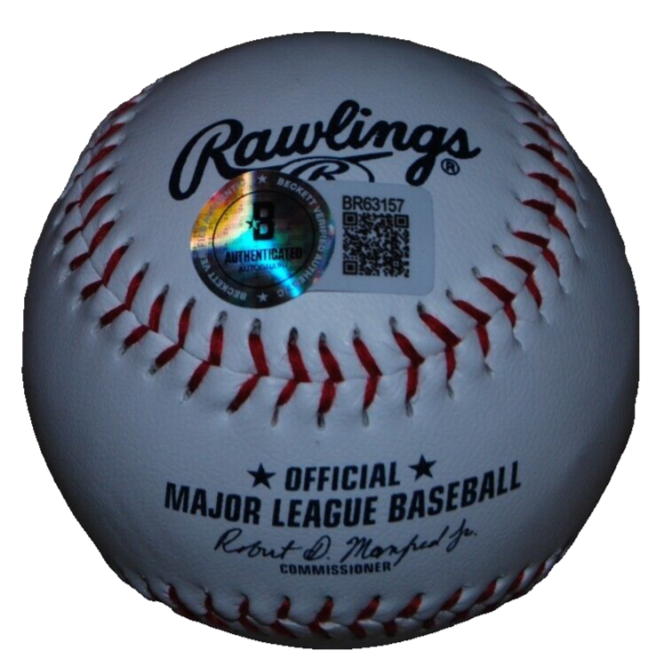 JAMESON TAILLON signed (CHICAGO CUBS) MLB logo baseball BECKETT BAS BR63157