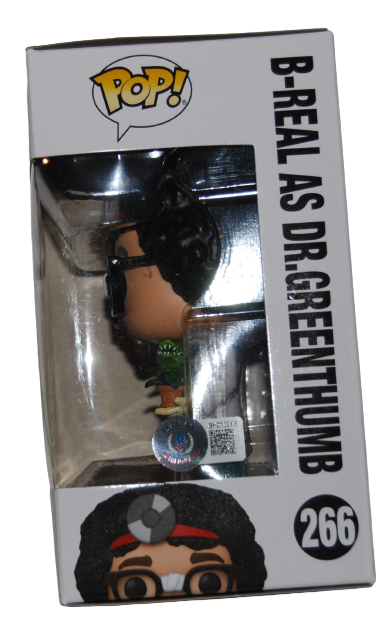 B-REAL signed (DR GREENTHUMB) #266 Funko Pop Cypress Hill BECKETT BAS BH014005