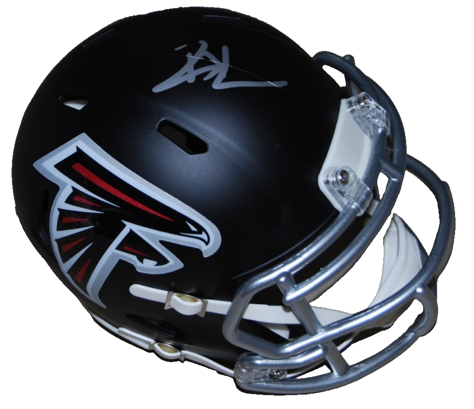 IAN CUNNINGHAM signed (ATLANTA FALCONS) mini football helmet BECKETT BW61179