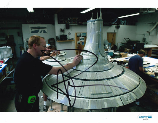 ADAM SAVAGE signed (STAR WARS) Model Builder MYTHBUSTERS 8x10 photo ACOA SD18743