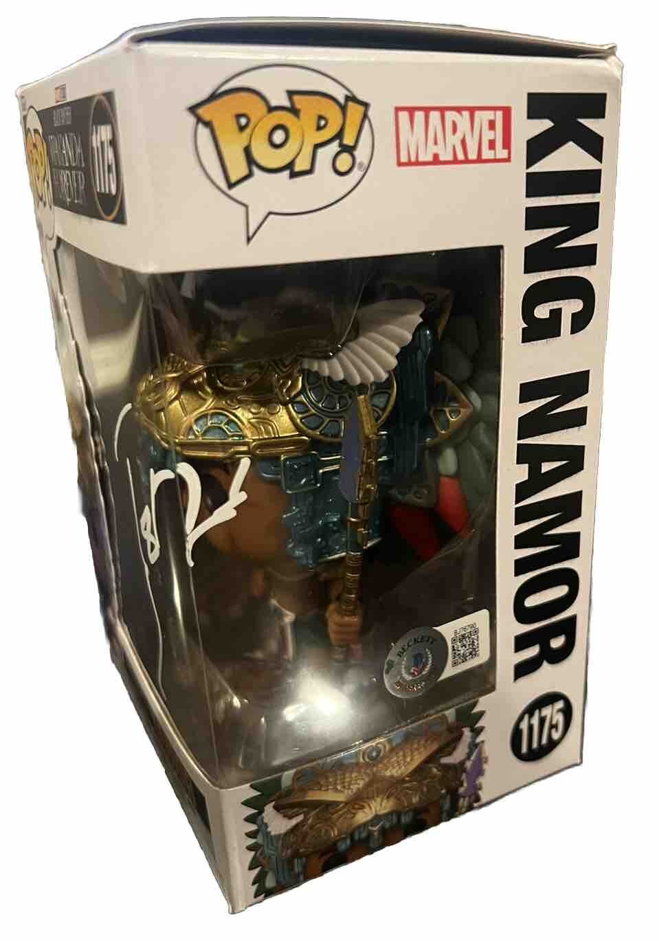 TENOCH HUERTA signed (Wakanda Forever)  #1175 Namor Funko Pop Beckett BJ76790