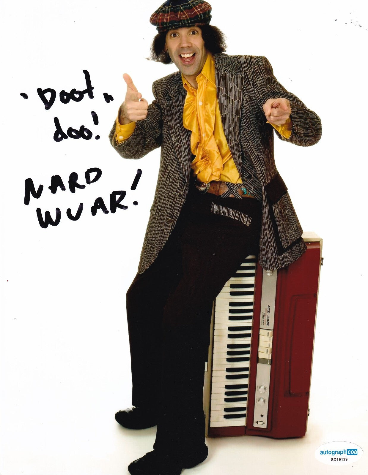 NARDWUAR signed (THE EVAPORATORS) Rap Interview Music 8X10 photo ACOA SD19139