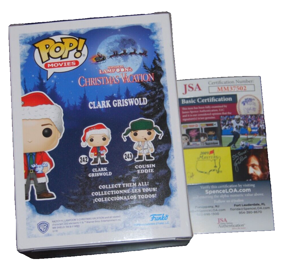 CHEVY CHASE signed (CHRISTMAS VACATION) Griswold White Ink #242 Funko Pop JSA