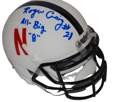 ROGER CRAIG signed (NEBRASKA CORNHUSKERS) mini football helmet BECKETT BAS 