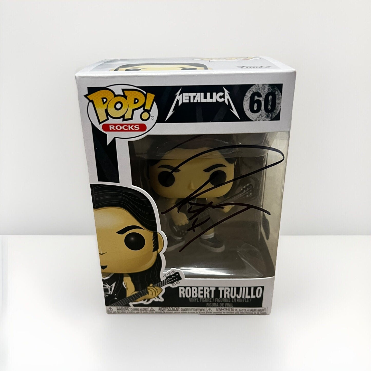 ROBERT TRUJILLO signed (Metallica) Funko Pop Rocks #60 Beckett BAS BP89866