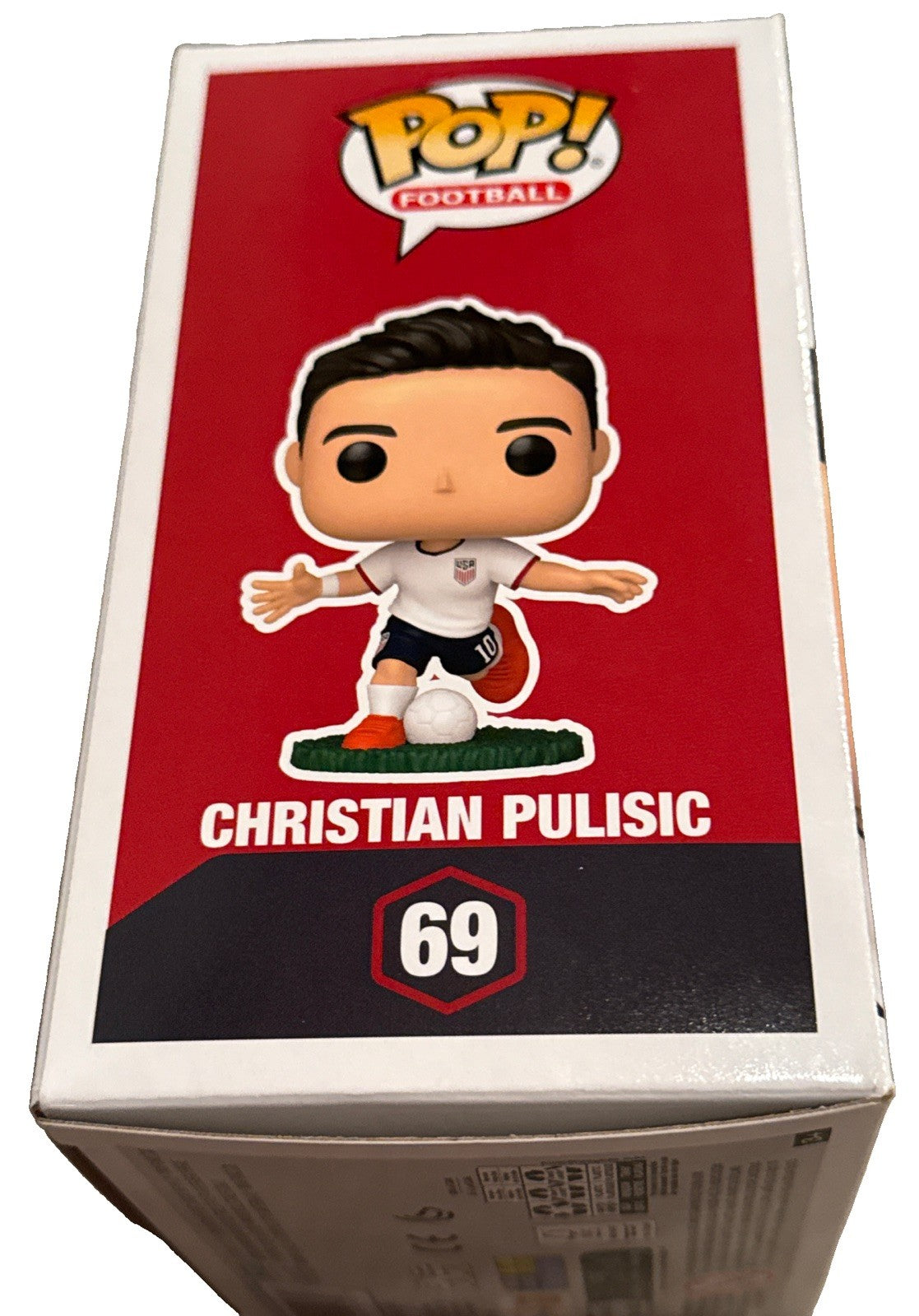 CHRISTIAN PULISIC signed (TEAM USA) Football Soccer Funko Pop #69 JSA CS22880