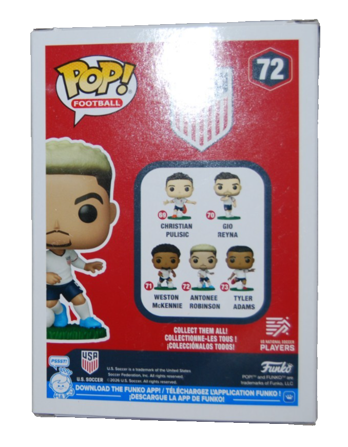 ANTONEE ROBINSON signed (TEAM USA) Soccer Funko Pop #72 BECKETT BY085892