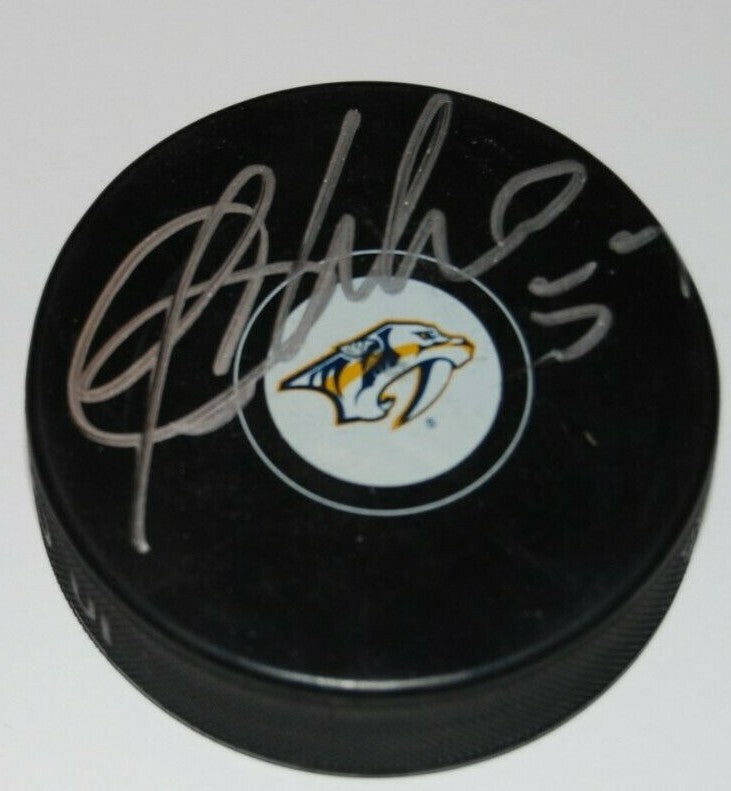 DANTE FABBRO signed (NASHVILLE PREDATORS) Autographed NHL HOCKEY Puck W/COA 