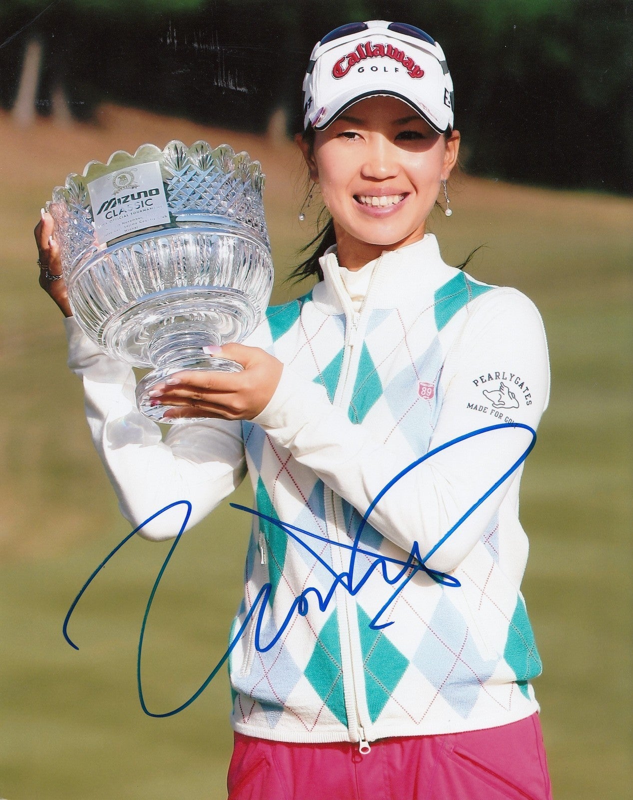 MOMOKO UEDA signed LPGA *WOMENS* GOLF 8X10 photo W/COA JAPAN MIZUNO CLASSIC #2