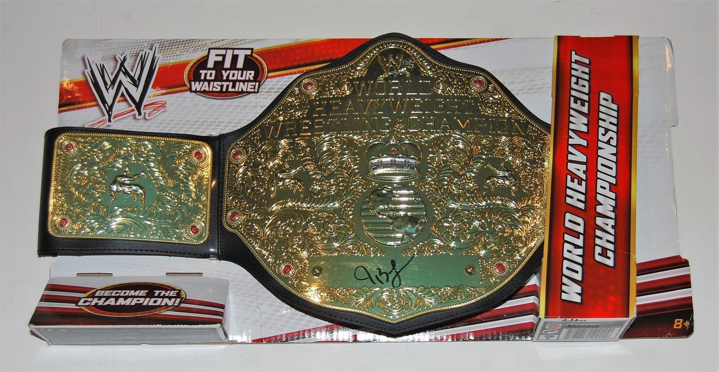 JBL JOHN LAYFIELD signed (WWE HEAVYWEIGHT) *WRESTLING* CHAMPIONSHIP BELT W/COA