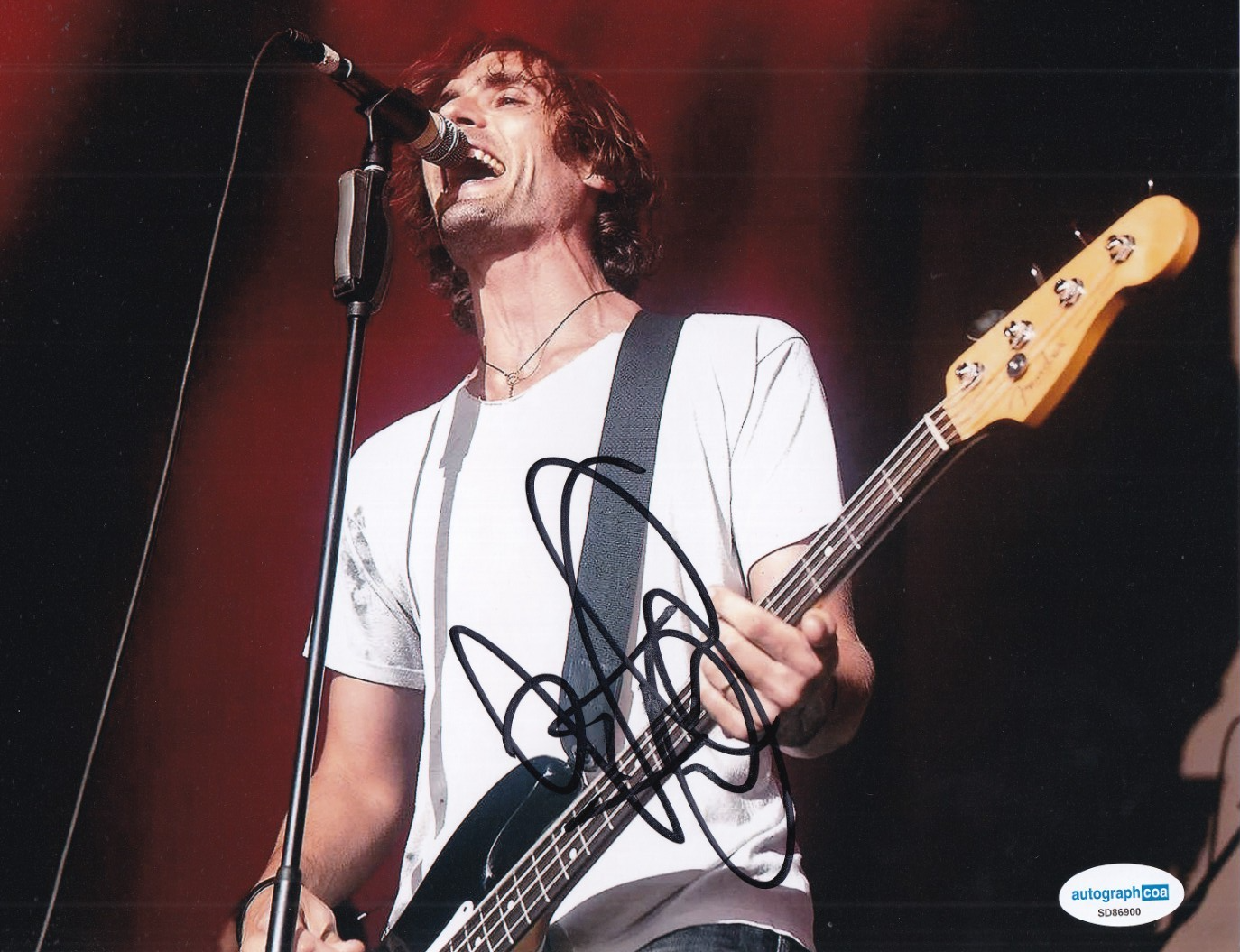 TYSON RITTER signed (THE ALL AMERICAN REJECTS) Music 8X10 photo ACOA SD86900