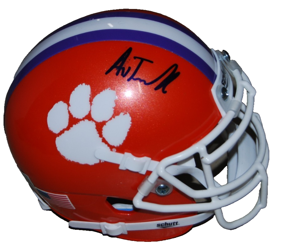 AVIEON TERRELL signed (CLEMSON TIGERS) mini football helmet BECKETT BAS BW61155