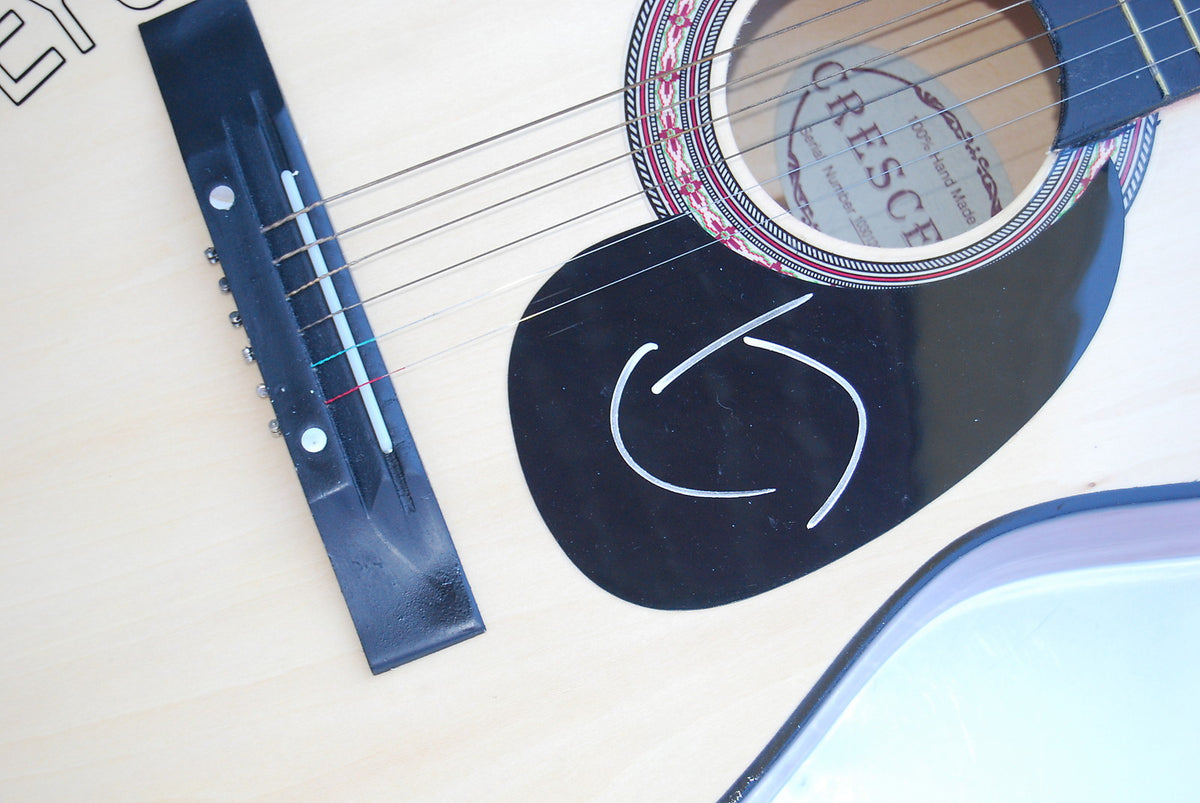 CASEY JAMES signed (COUNTRY SUPERSTAR) Acoustic guitar COA CRYING ON A SUITCASE