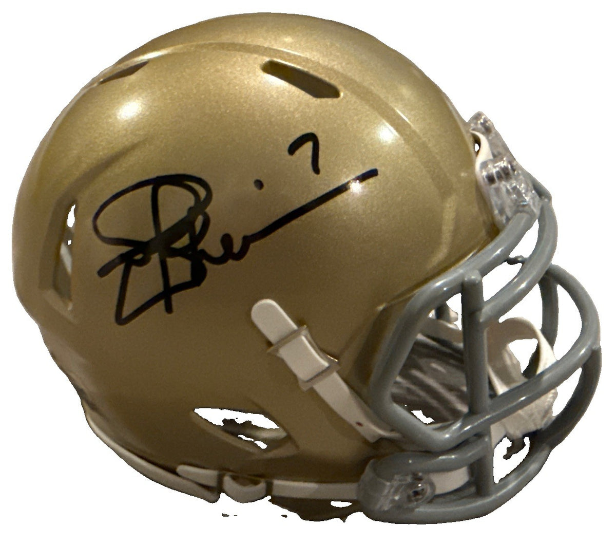 JOE THEISMANN signed (NOTRE DAME FIGHTING IRISH) Mini football helmet BECKETT