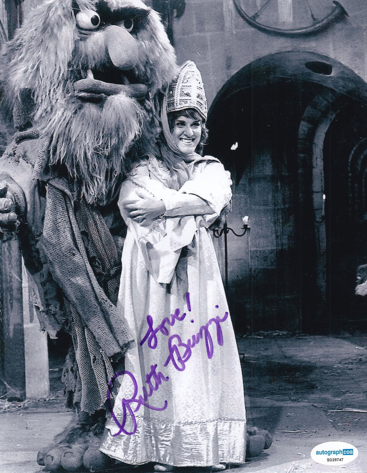 RUTH BUZZI signed (SESAME STREET) Ruthie 8X10 photo ACOA SD29747