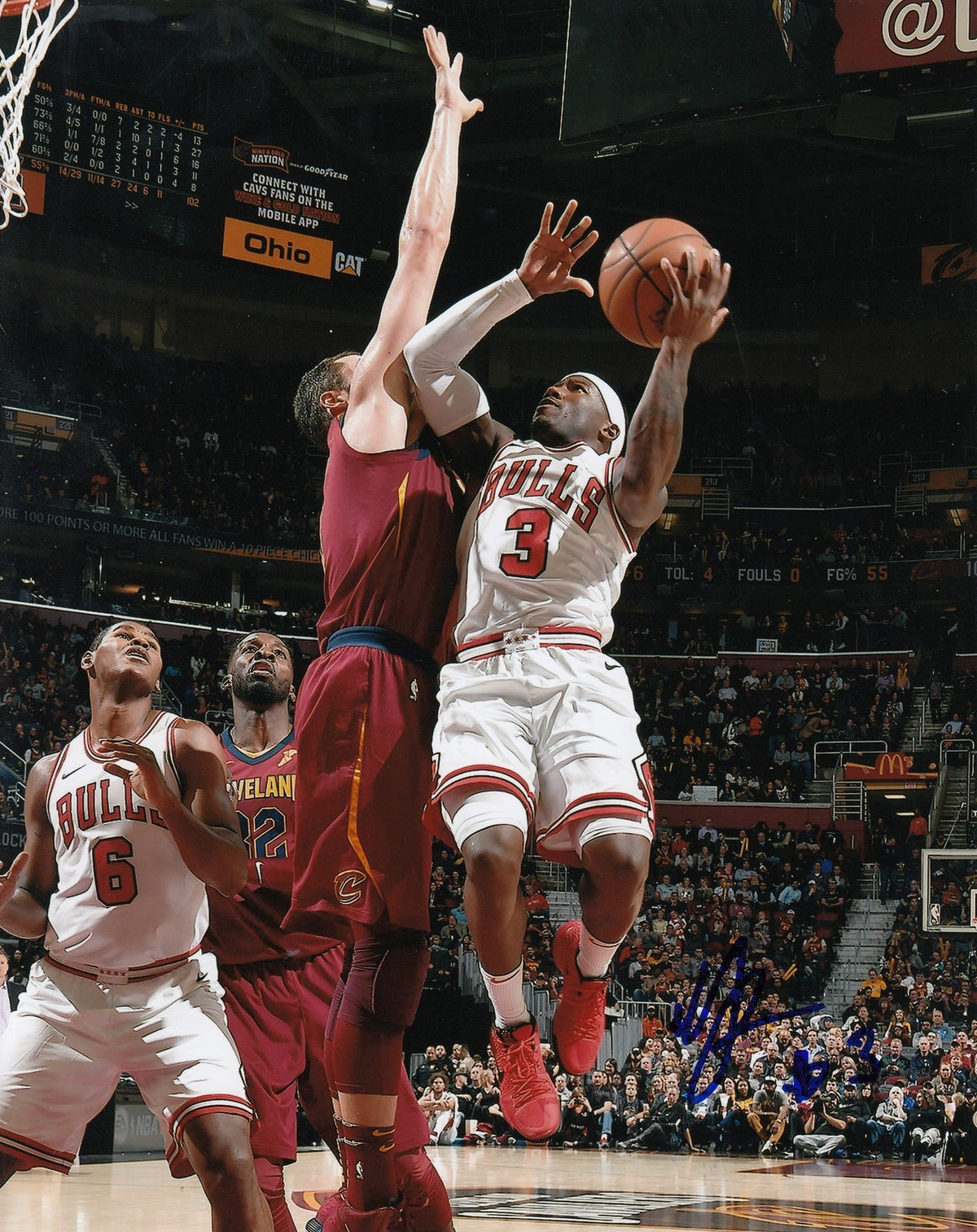 KAY FELDER signed (CHICAGO BULLS) autographed BASKETBALL 8X10 photo W/COA #3