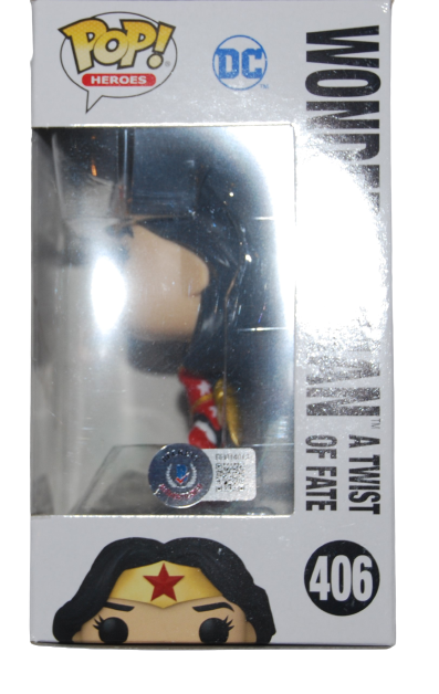 JANET VARNEY signed (WONDER WOMAN) Funko Pop #406 BECKETT BAS Authenticated #2