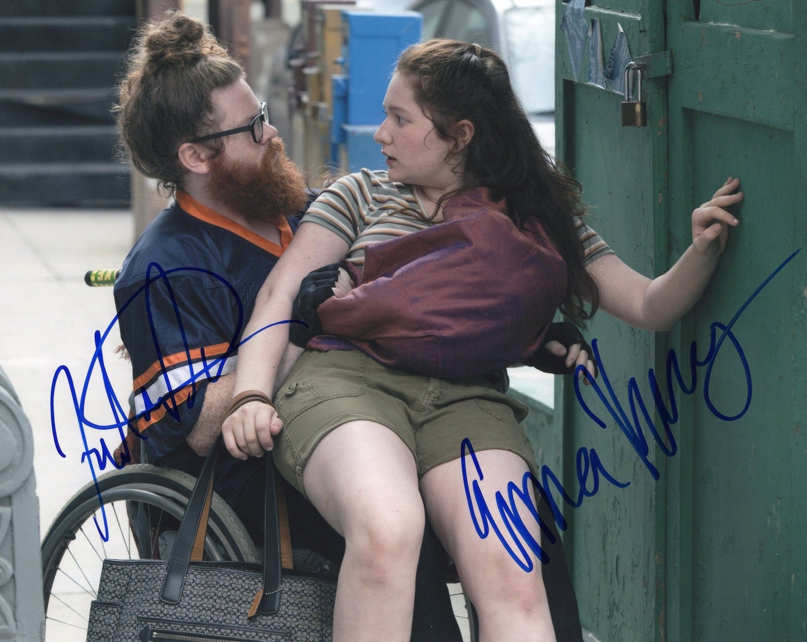 Emma Kenney & Zack Pearlman Dual Shameless Signed 8x10 Photo w/COA