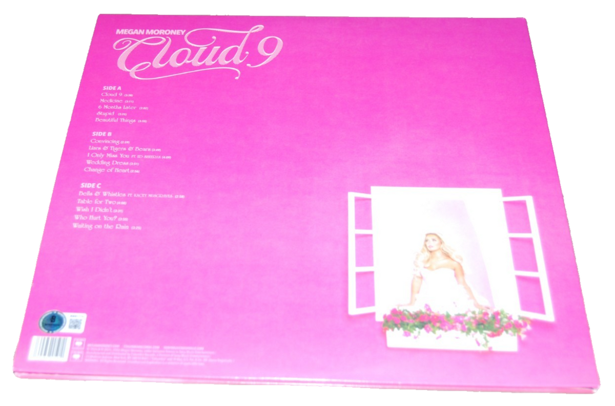 MEGAN MORONEY signed (CLOUD 9) autograph Vinyl record Album BECKETT BAS BW61774