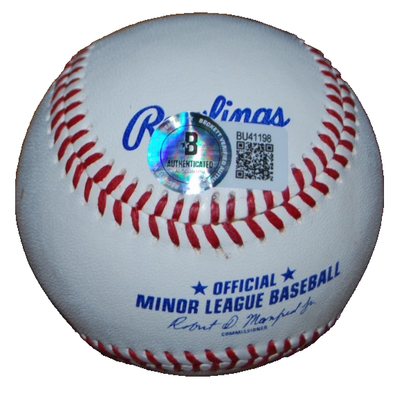 MICHAEL PAPAJOHN signed (FOR THE LOVE OF THE GAME) OL baseball BECKETT BU41198
