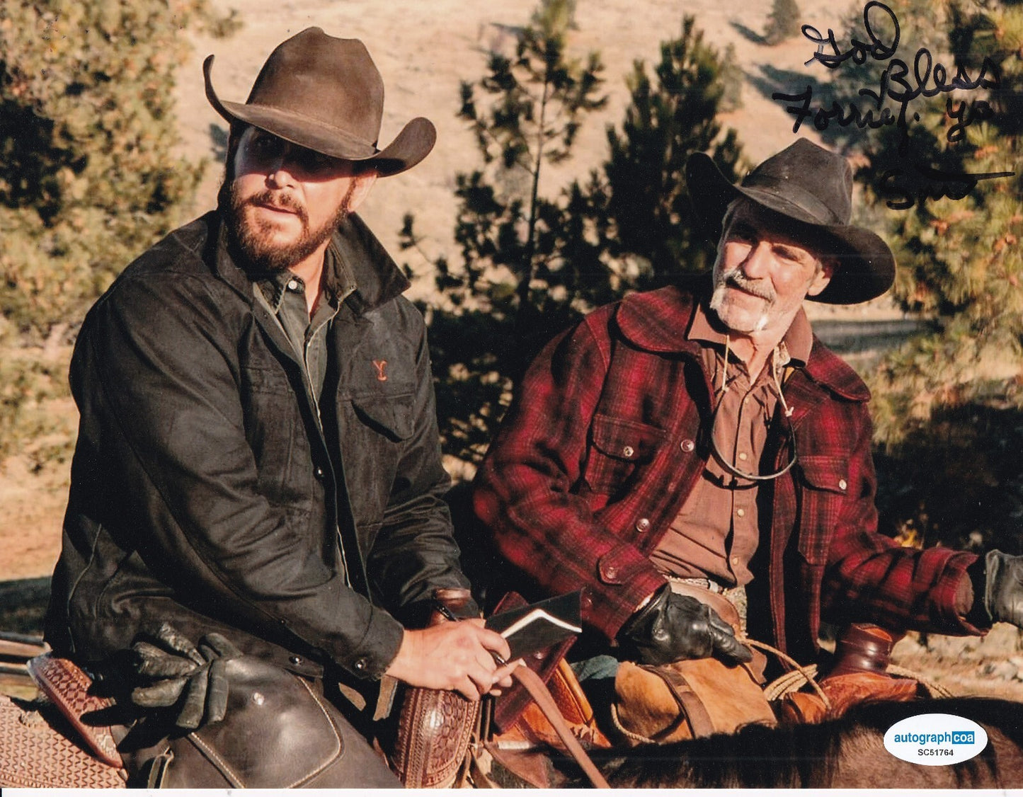 FORRIE J SMITH signed (YELLOWSTONE) Lloyd Pierce TV Show 8X10 photo ACOA SC51764