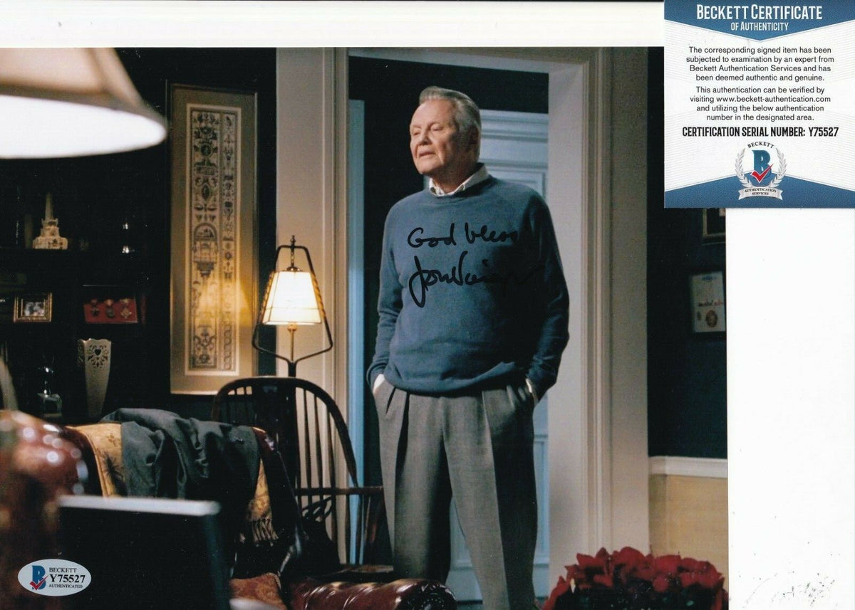 JON VOIGHT signed (FOUR CHRISTMASES) Movie 8X10 photo BECKETT BAS Y75527