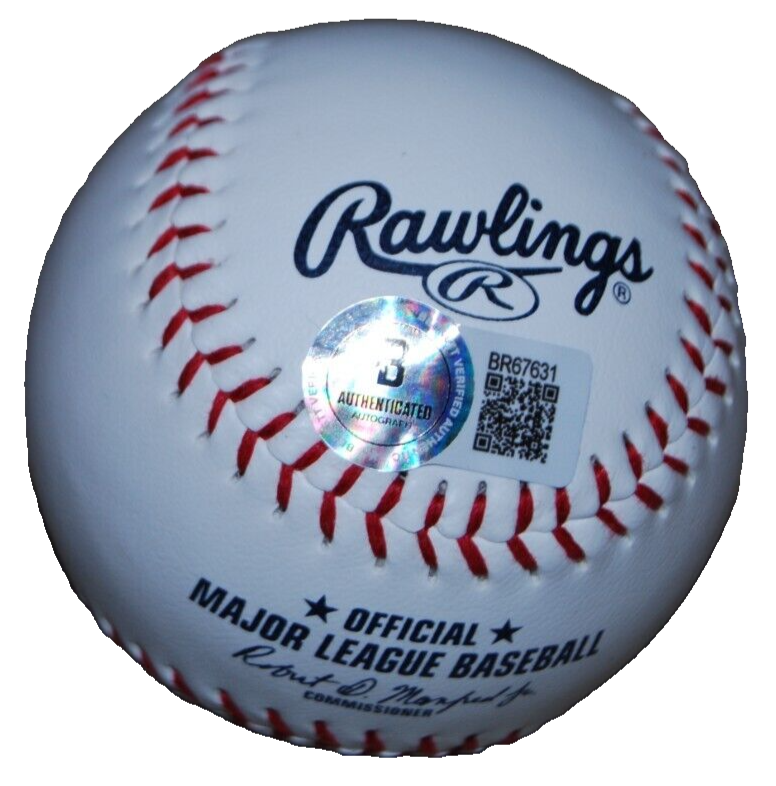 RYAN FLAHERTY signed (CHICAGO CUBS) MLB logo baseball BECKETT BAS BR67631