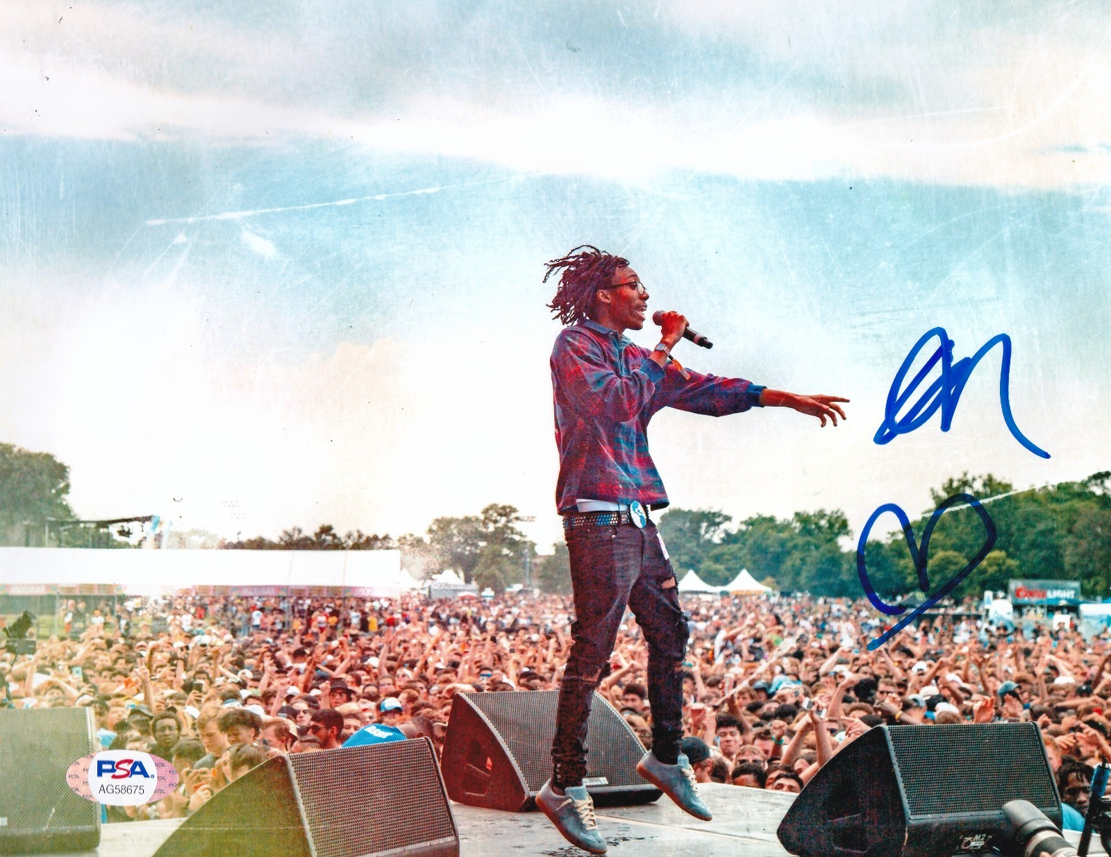 LIL TECCA signed (RANSOM) Amigo LOVE Music rapper 8X10 photo PSA/DNA AG58675