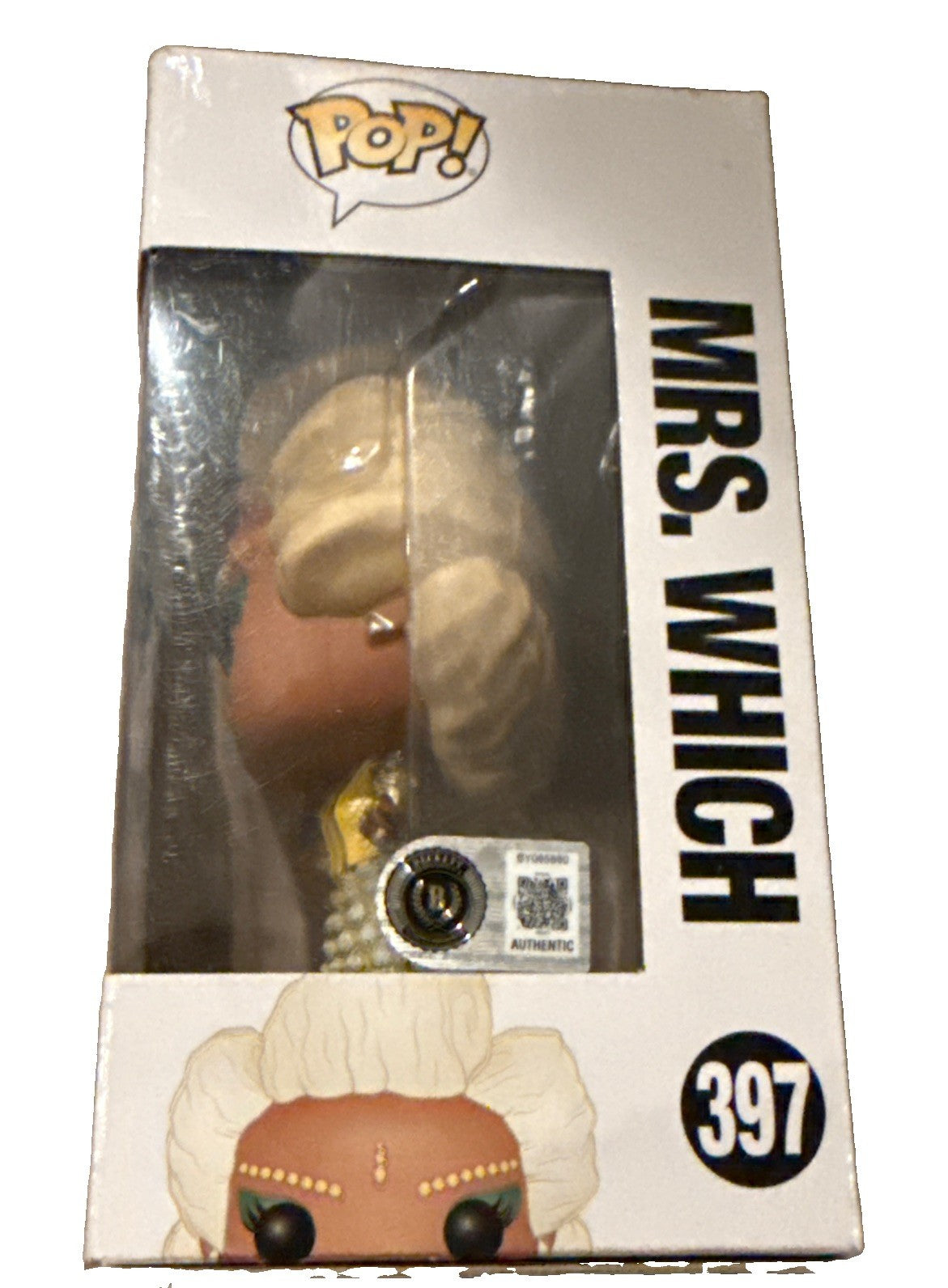 OPRAH WINFREY signed (WRINKLE IN TIME) Mrs Which Funko Pop #397 BECKETT BY085880