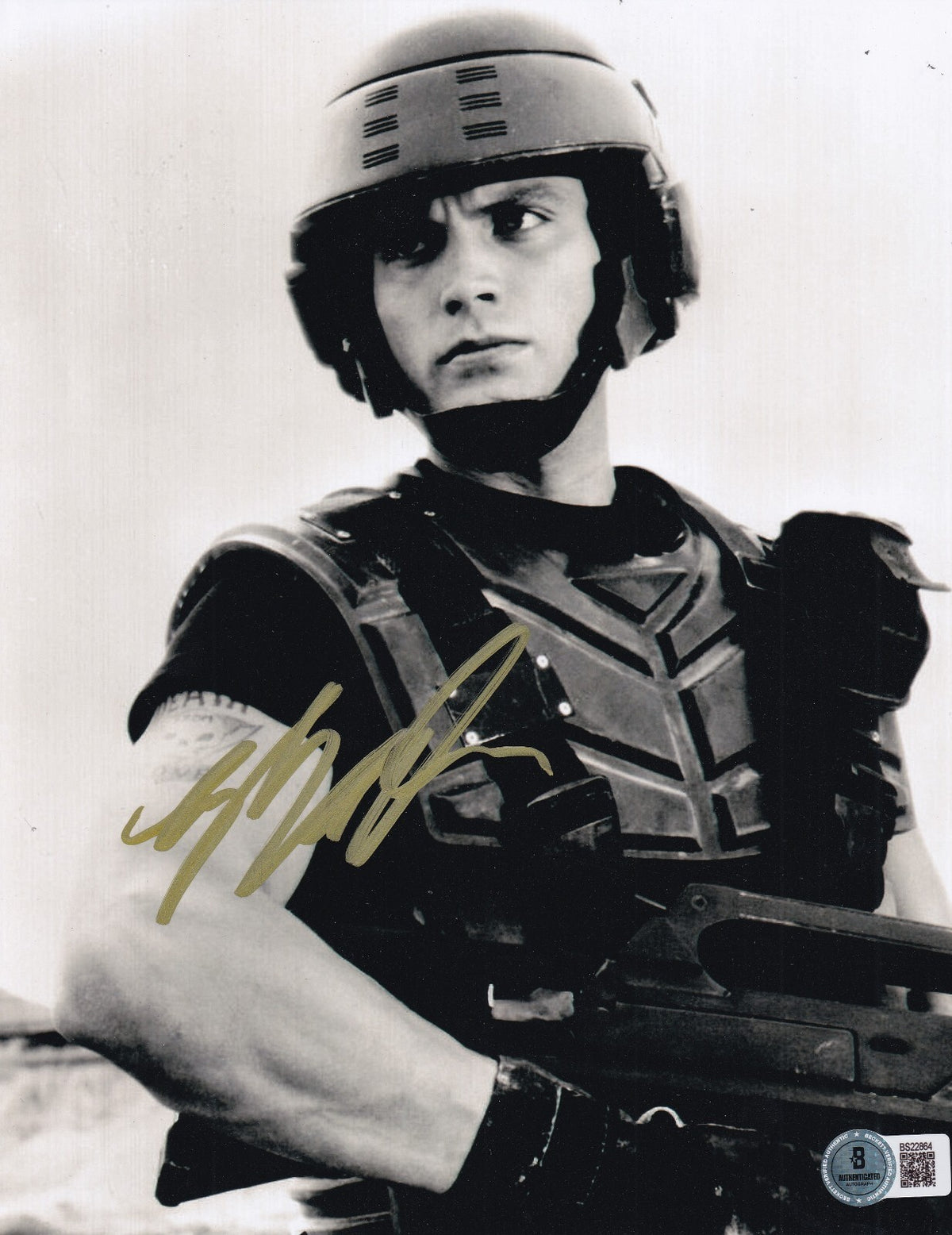 CASPER VAN DIEN signed (STARSHIP TROOPERS Johnny Rico 8X10 photo BECKETT BS22864