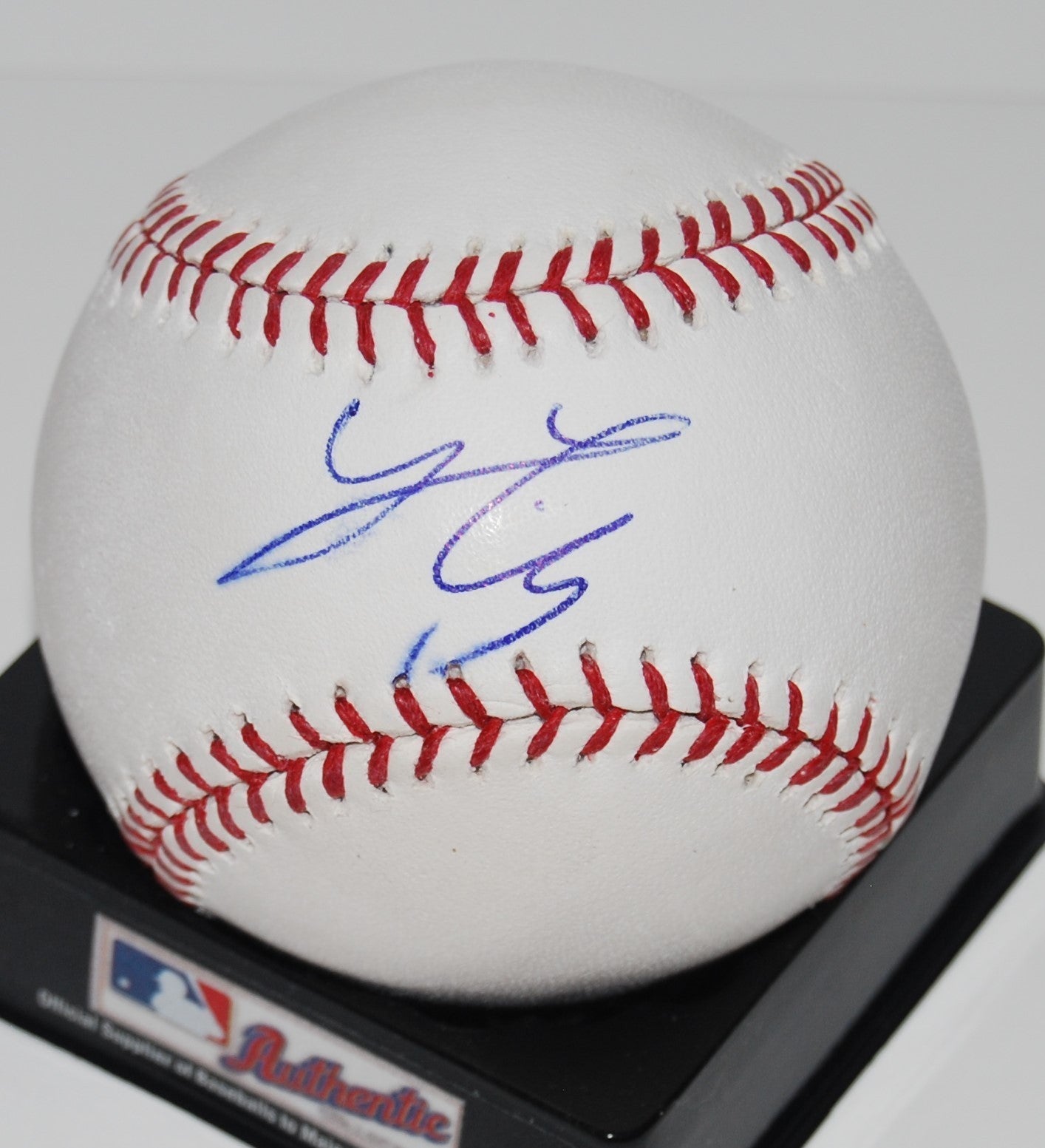 TAYLOR LINDSEY signed OML baseball *ANGELS/PADRES* autographed W/COA