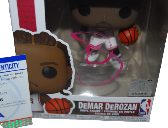 DEMAR DEROZAN signed (CHICAGO BULLS) Basketball #156 Funko Pop PSA/DNA AN13806