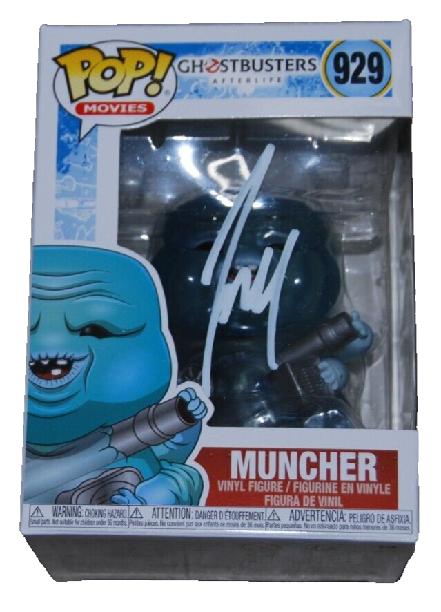JOSH GAD signed (GHOSTBUSTERS) Muncher Funko pop #929 BECKETT BAS BR25972