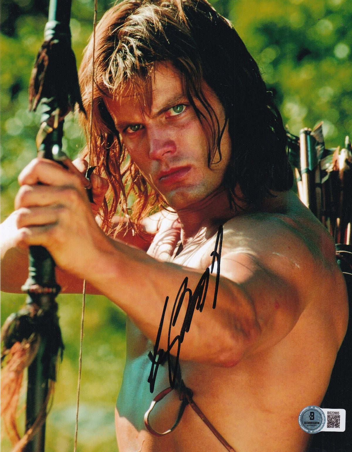 CASPER VAN DIEN signed (TARZAN AND THE LOST CITY) 8X10 photo BECKETT BS22865